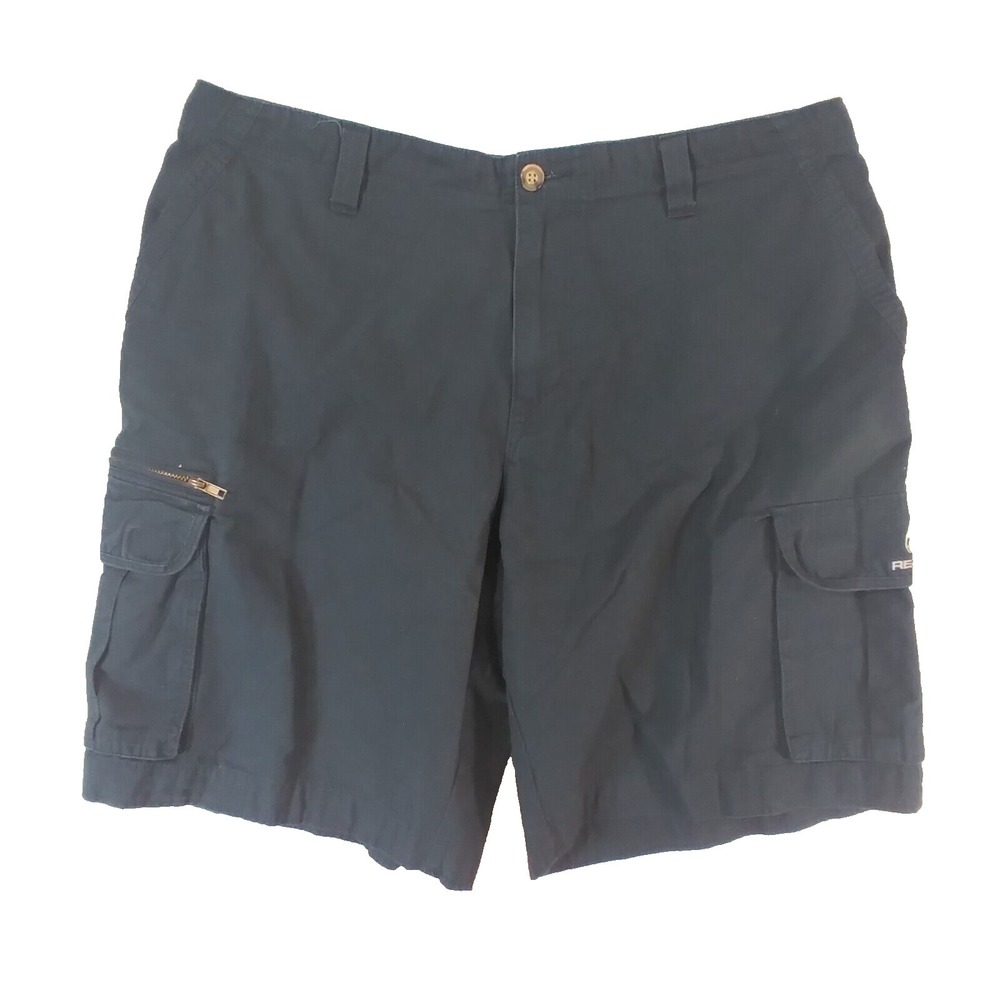 Realtree cargo shorts mens 38 x 10 blue lightweight cotton ripstop outdoor